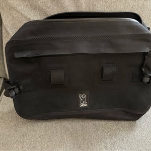 Chrome black  sling backpack